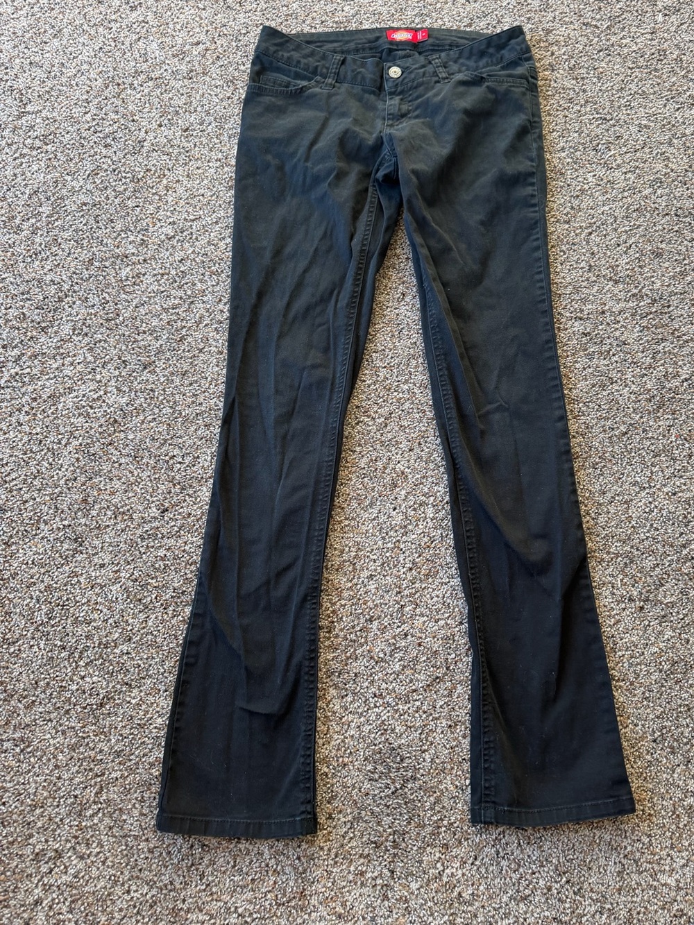 Dickies Women's Black Low Rise Flare Bootcut Y2K Skater Pants Size 5